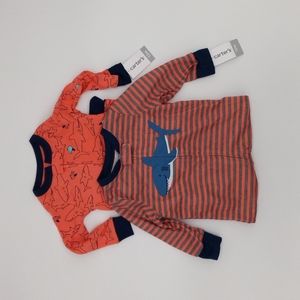Carter's 12 Month Shark Sleepers (Set of 2)